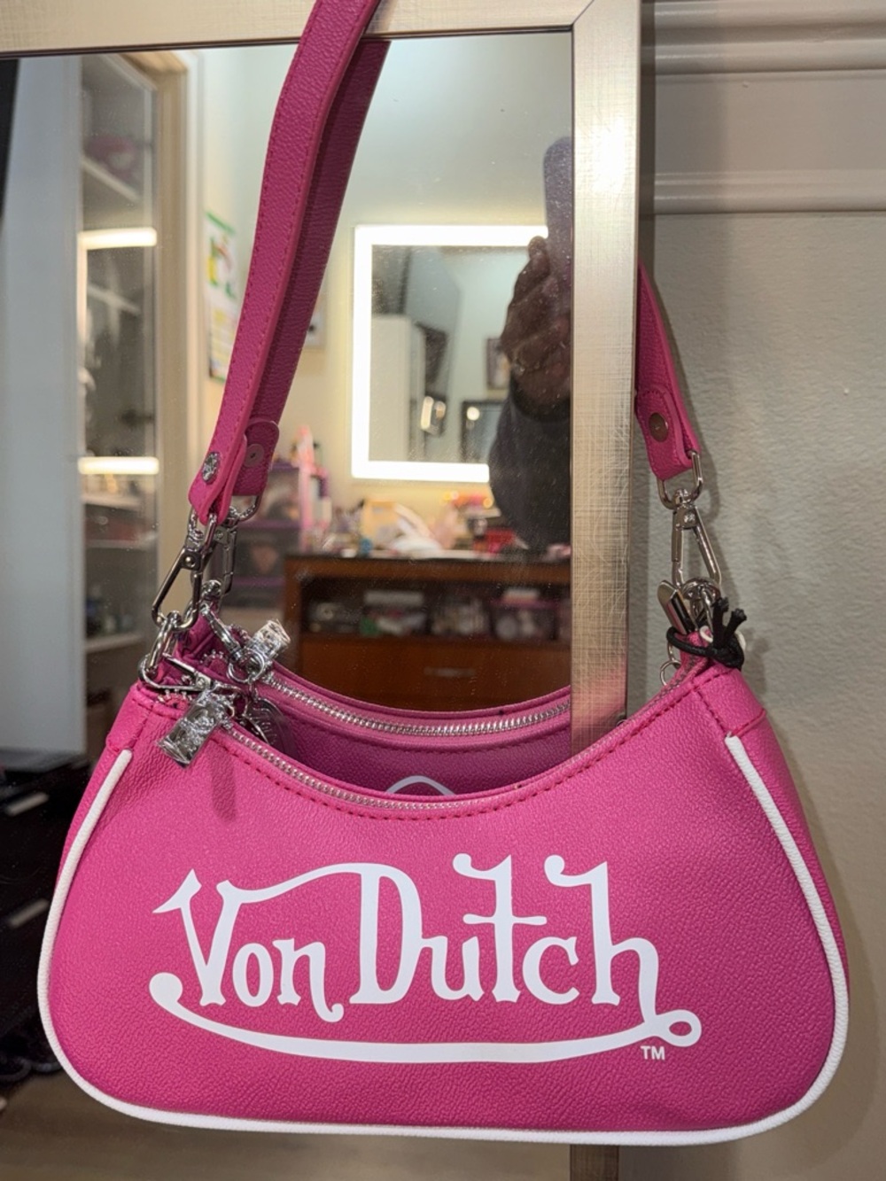 Von Dutch Pink Shoulder Bag
